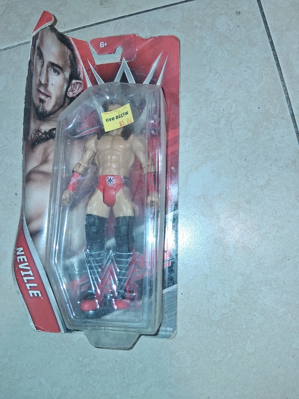 WWE Neville Action Figure Red, Black & Skin Tone